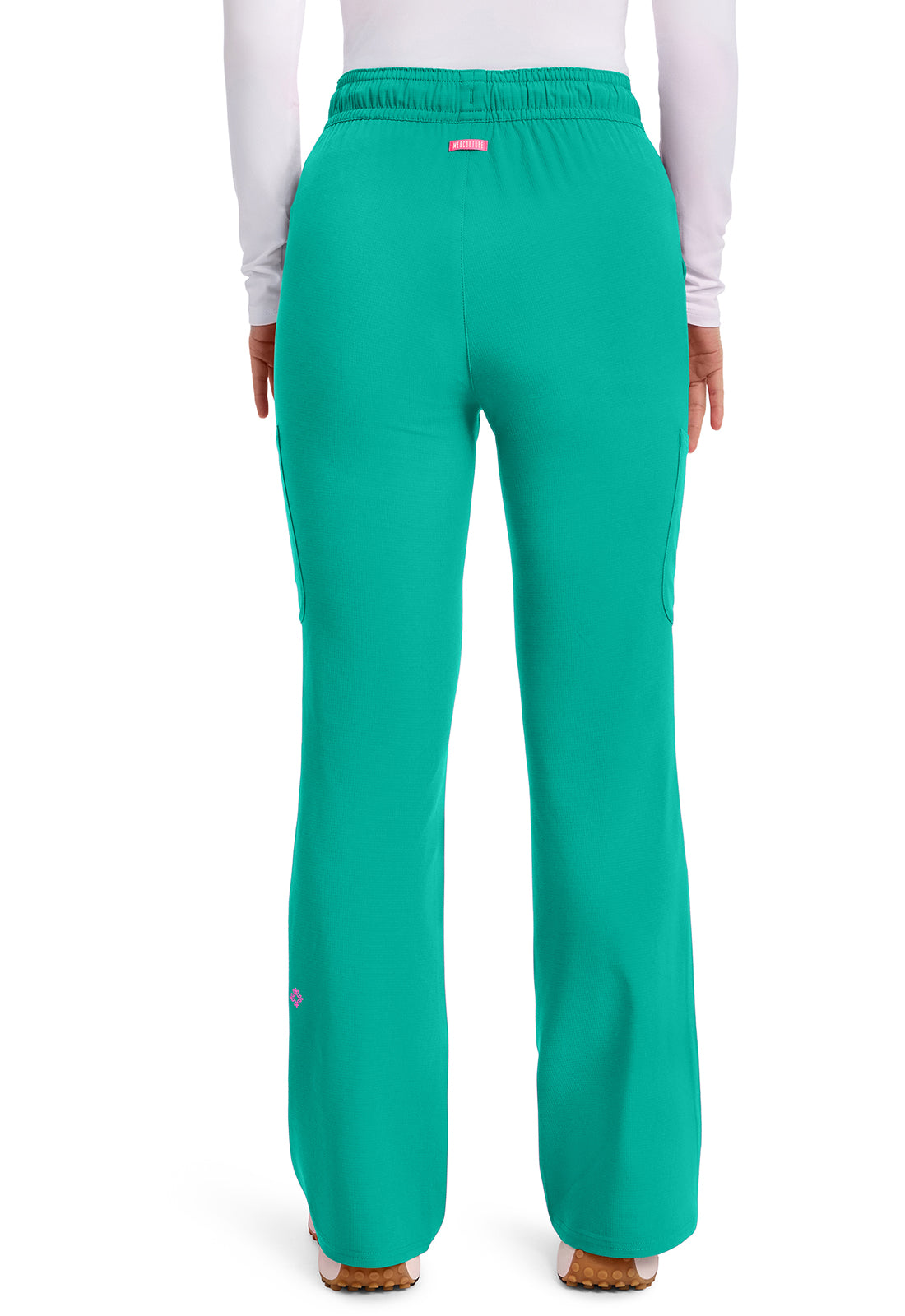 Med Couture Women's High Rise 4-Pocket Flare Scrub Pants MC104