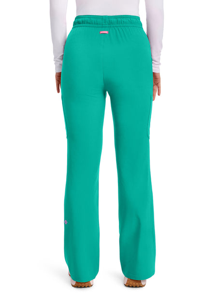 Med Couture Women's High Rise 4-Pocket Flare Scrub Pants MC104
