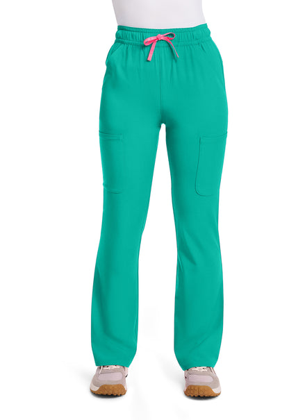 Med Couture Women's High Rise 4-Pocket Flare Scrub Pants MC104