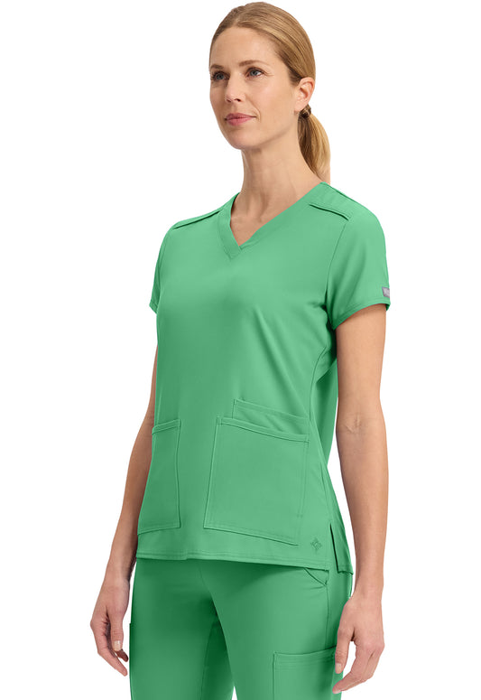 Mc2  Med Couture 3 Pocket Scrub Top