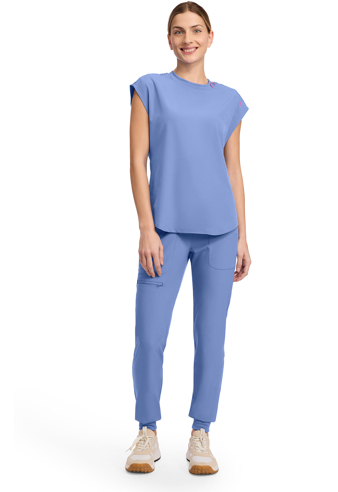 Med Couture Round Neck Tuckable Scrub Top