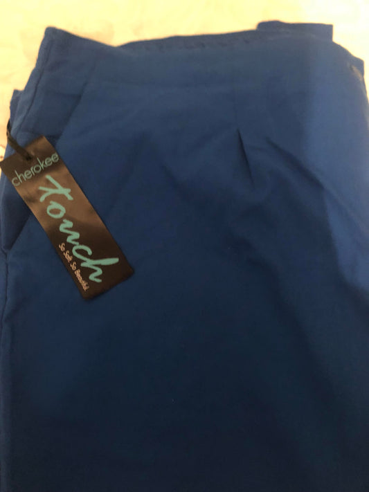 Medical, Pants, Women Flat Front Trouser in Royal 1069