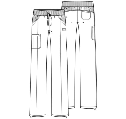 Straight Leg Drawstring Pant in Carmine Pink