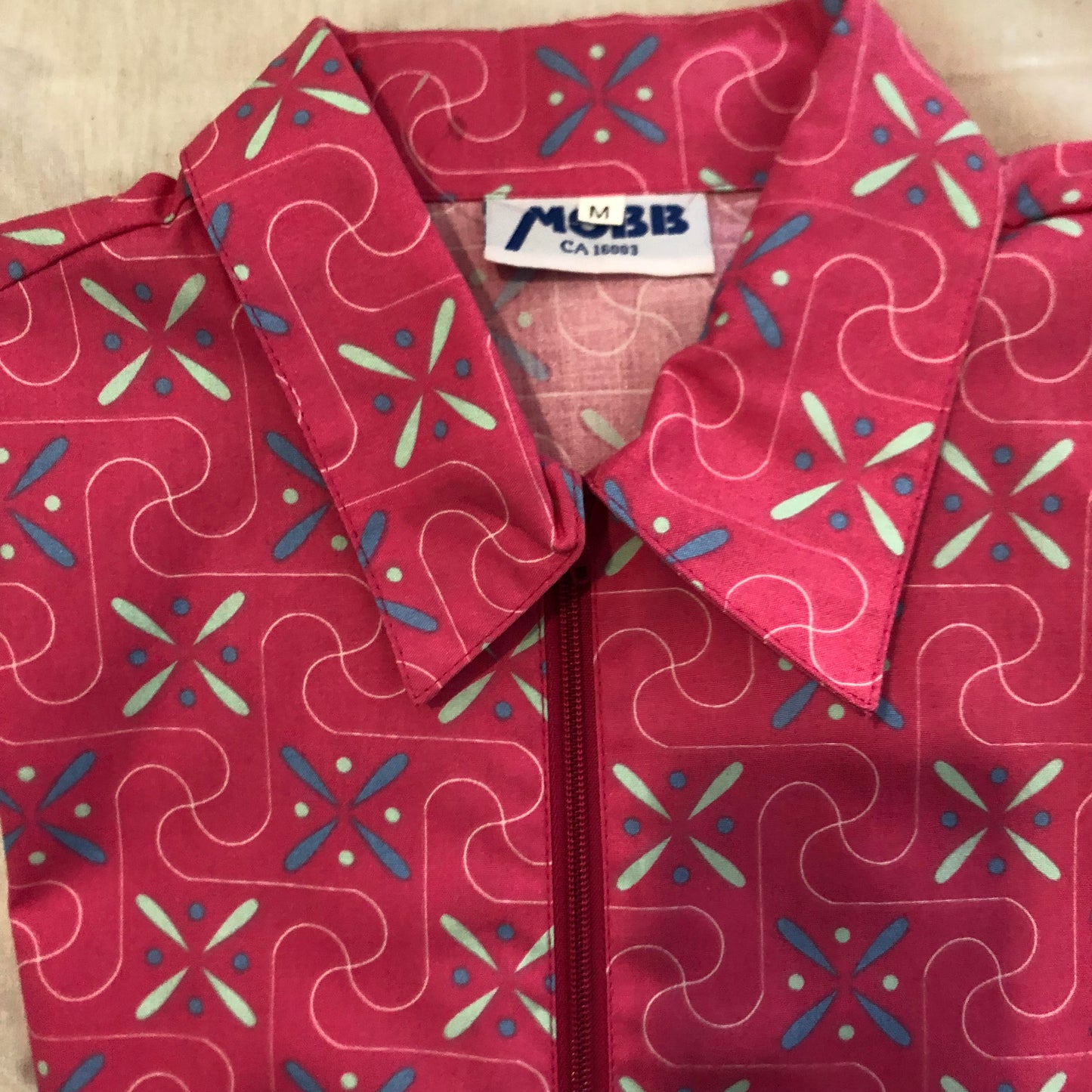 FINAL SALE, Medical, Tops, Women 202T Zipper Front Ladies Work Top Prints