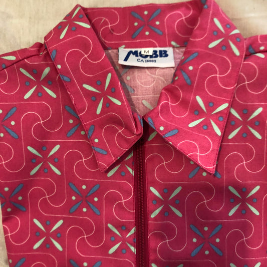 FINAL SALE, Medical, Tops, Women 202T Zipper Front Ladies Work Top Prints