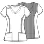 Infinity 3-pockets  Round Neck Scrub Top 2624a