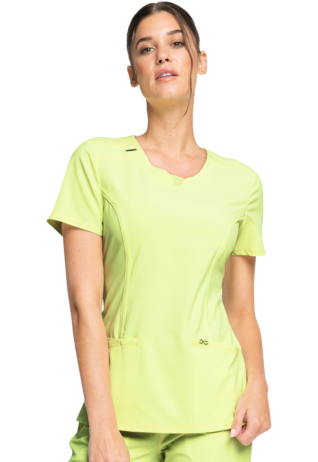 Infinity 3-pockets Round Neck Scrub Top 2624a - view 21