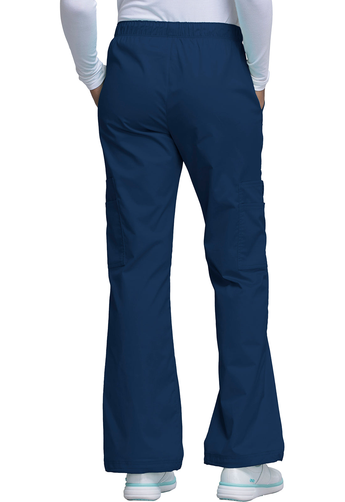 Pantalon cargo médical Cherokee à taille mi-haute et à enfiler 4005