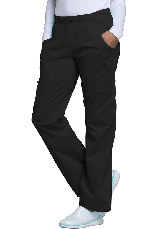 Cherokee Mid Rise Pull-On Cargo Scrub Pants 4005