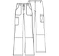 Cherokee Women's Drawstring Cargo Scrub Pants