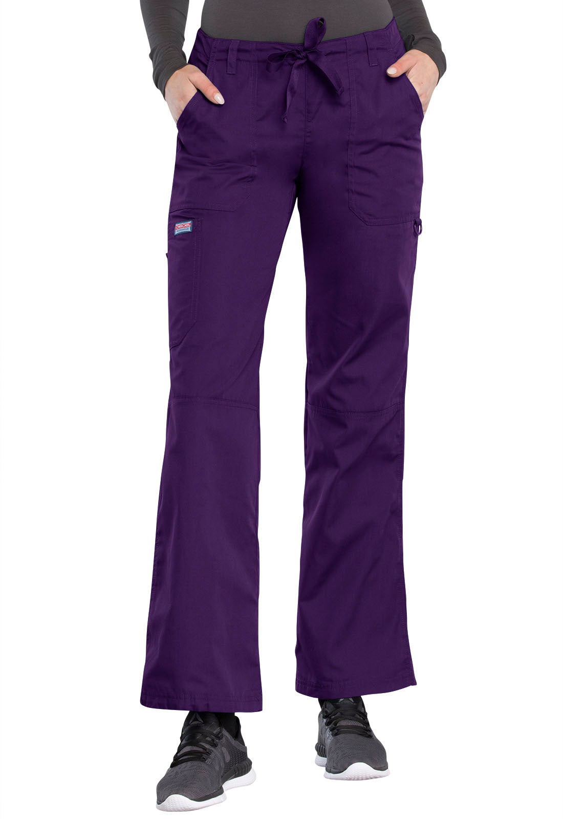 Cherokee Women's Drawstring Cargo Scrub Pants 4020 - view 7