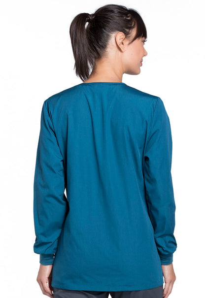 Women's Cardigan Warm-Up scrub Jacket