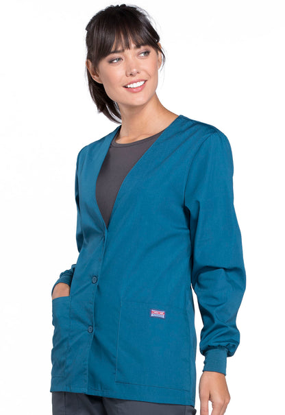 Women's Cardigan Warm-Up scrub Jacket