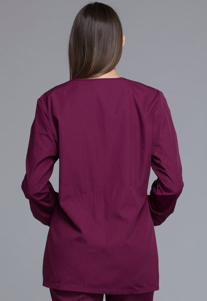 Women's Cardigan Warm-Up scrub Jacket