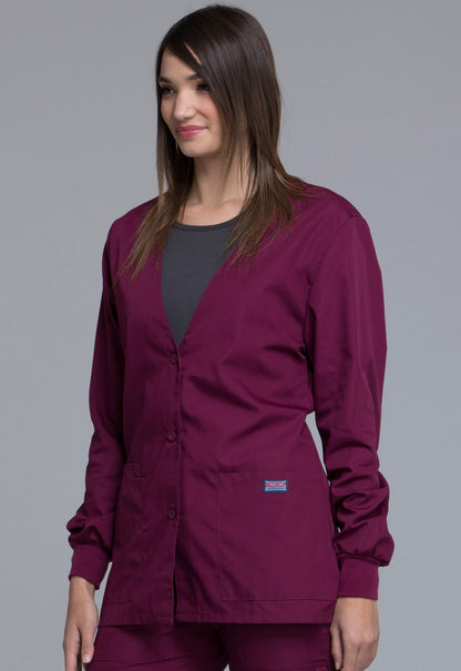 Women's Cardigan Warm-Up scrub Jacket