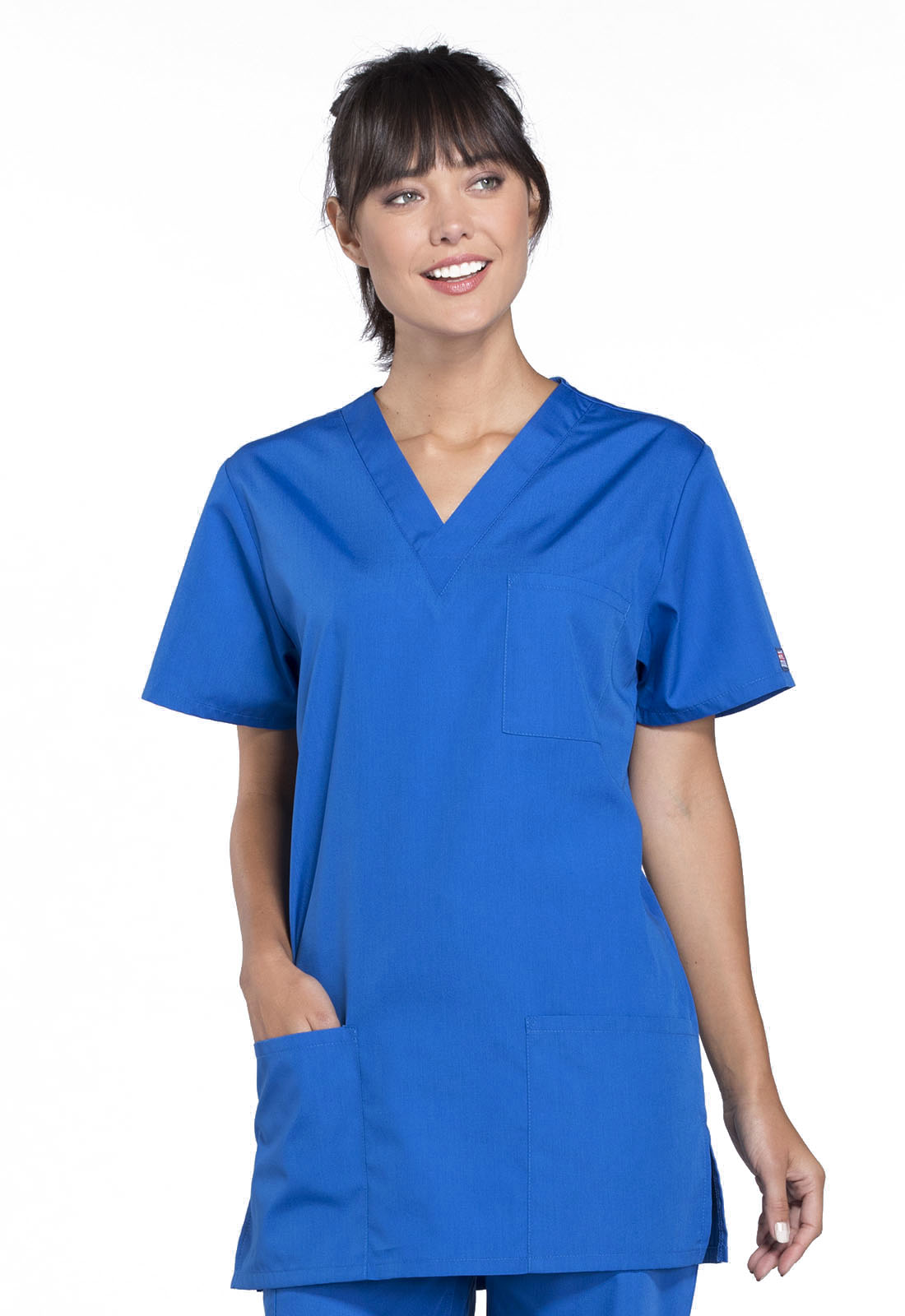 Cherokee Unisex V-Neck Scrub Top 4876 - view 2