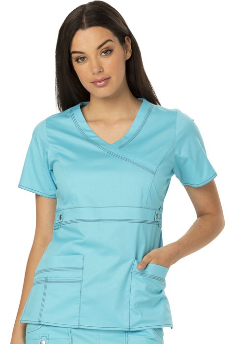 Medical, Tops, Women Mock Wrap Top