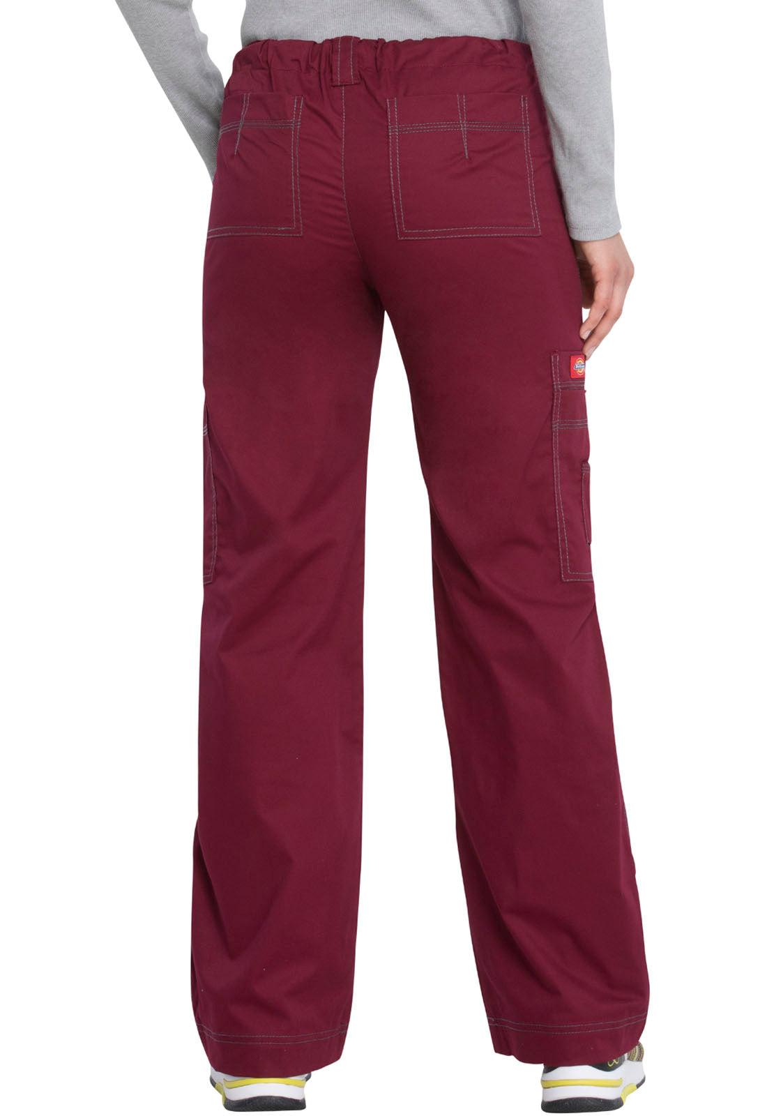 Women's Low Rise Drawstring Cargo Scrub Pant