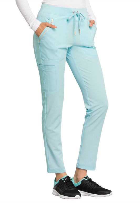 Mid Rise Tapered Leg Drawstring Pant