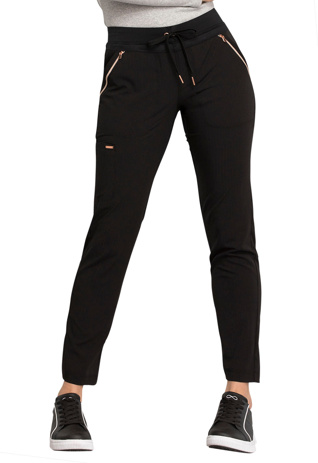 Pantalon médical taille mi-haute à jambe fuselée à cordon Cherokee – vue 20