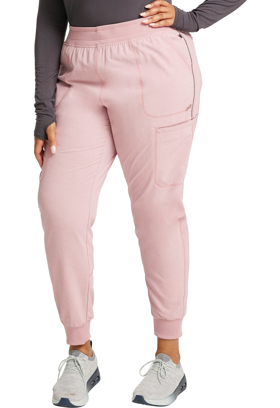 Mid Rise Jogger in Frosted Rose Heather Infinity CK080A FHRS