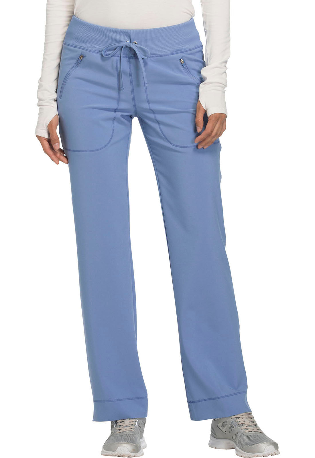 Mid Rise Tapered Leg Drawstring Pants Petite and Tall