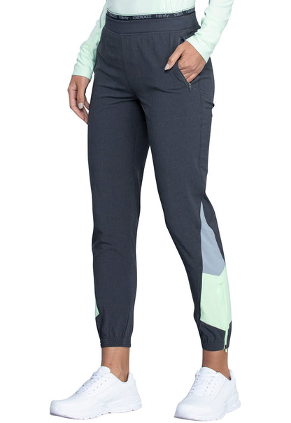 Mid Rise Jogger in Heather Navy