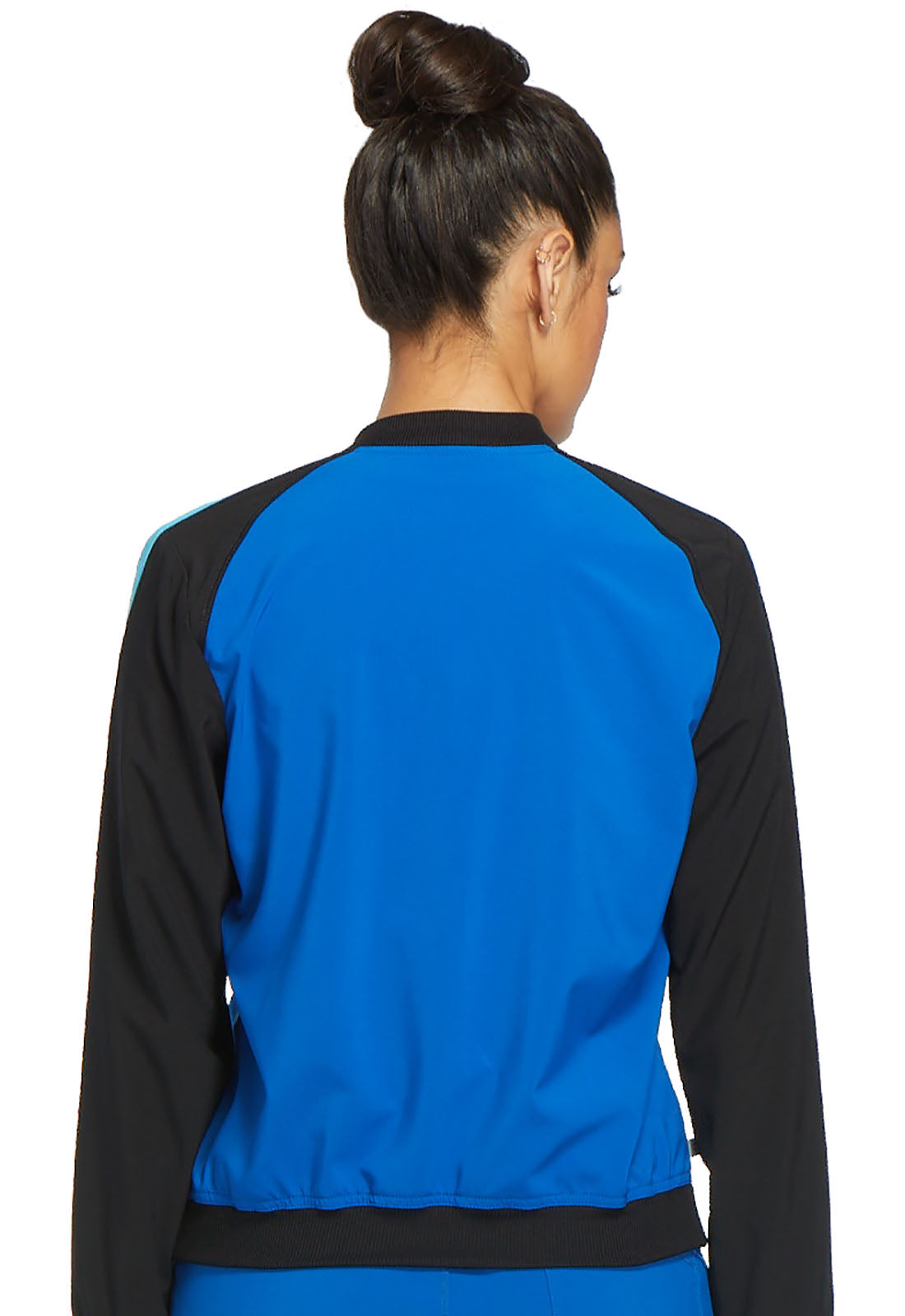 Zip Front Warm-up Jacket in Royal Infinity