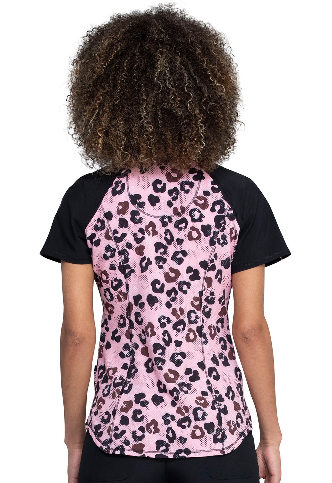 V-Neck Print Top in Cheetah Spots CK 656 CASO