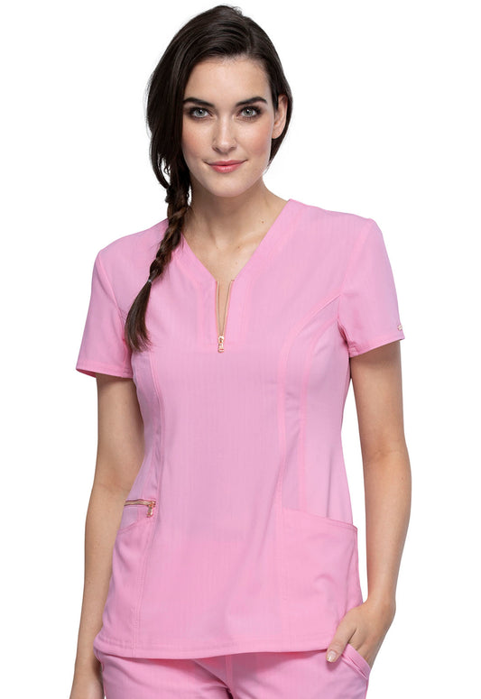 Medical, Tops, Women V-Neck Top in Rose Blossom