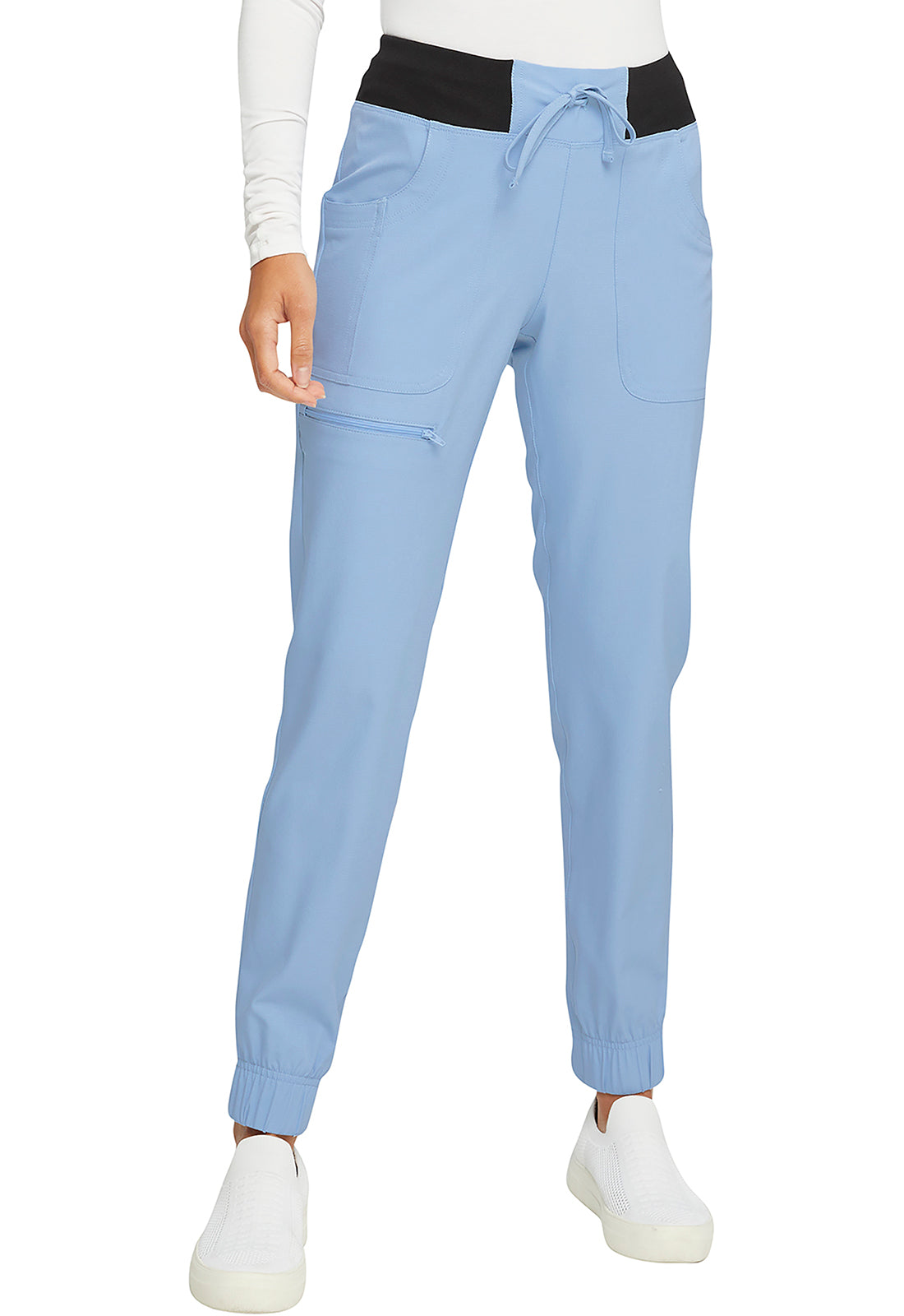 Medical, Pants, Women "The Jogger" Low Rise Pant in Enchanted Blue