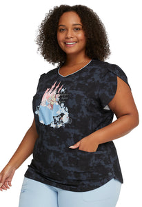 Back Zipped Print Top in Magic Begins Within