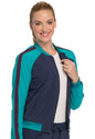 Zip Front Warm-up Jacket in Royal Infinity